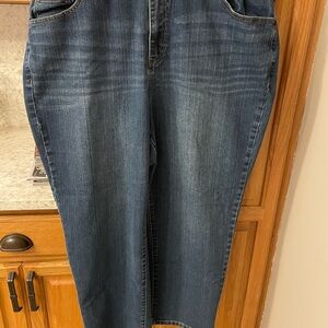 Catherines Dark Blue Straight Leg Jeans